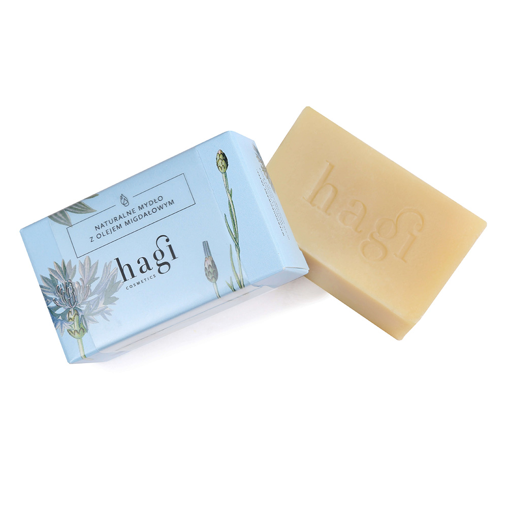 hagi cosmetics -  Hagi Naturalne mydło z olejem ze słodkich migdałów 