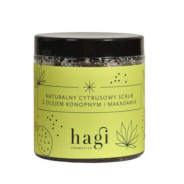 hagi cosmetics -  Naturalny cytrusowy scrub z olejem konopnym i makadamia