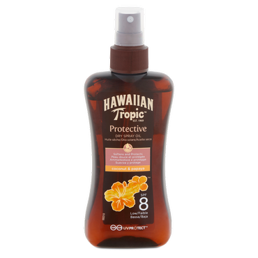 Hawaiian Tropic -   Hawaiian Tropic Protective olejek do opalania w sprayu SPF20, 200 ml