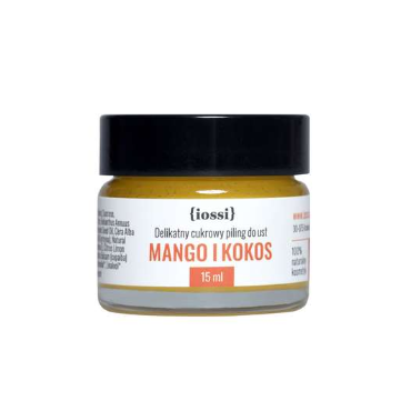 IOSSI -  IOSSI, Delikatny Cukrowy Peeling do Ust Mango i Kokos 15ml 