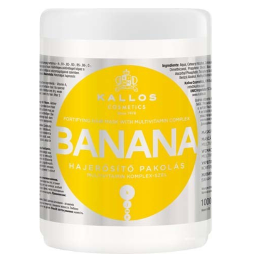 KALLOS -  Kallos Banana - Maska do włosów bananowa wzmacniająca