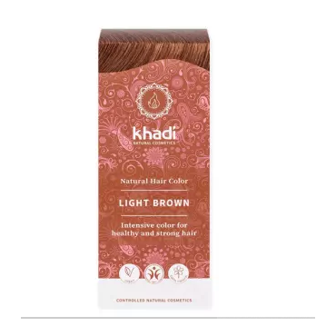 Khadi -  Khadi Henna naturalna - Jasny brąz, 100 g 