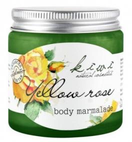Kivvi -  Marmolada do ciała z żółtą różą i olejem kokosowym Kivvi