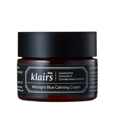 KLARIS -  Klairs Łagodzący podrażnienia krem na bazie z wyciągu Guaiazulene i Centella Asiatica, Midnight Blue Calming Cream