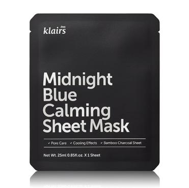 KLARIS -  KLAIRS Midnight Blue Calming Sheet Mask-łagodząco-kojąca maseczka na płacie 25 ml KLAISHEETM