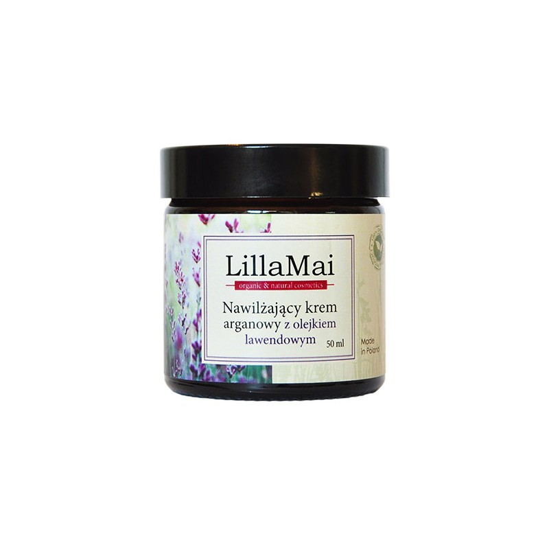 LillaMai -  Nawilżający krem arganowy z olejkiem lawendowym