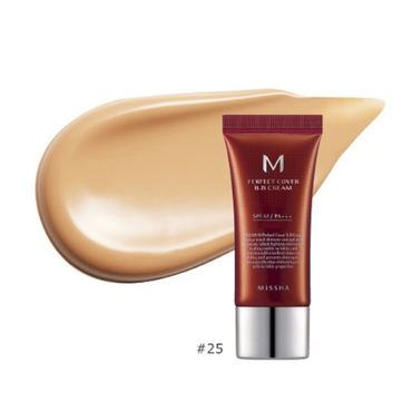 Missha -  MISSHA M Perfect Cover BB Cream SPF42/PA+++ (No.25/Warm Beige) 20ml