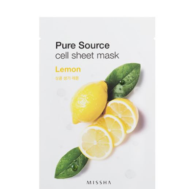Missha -  Missha Pure Source Cell Sheet Mask Maseczka w płacie Lemon - 21 ml