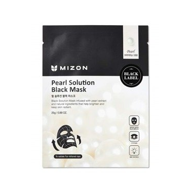 MIZON -  Mizon Black Mask Sea Pearl Solution Rozświetlająca maska w płacie 25g