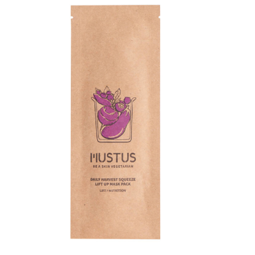 MUSTUS -   Mustus, Maseczka w płachcie, stworzona na bazie kompleksu ekstraktów z fioletowych warzyw i owoców