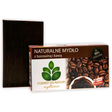 Mydlarnia Powrót do Natury -  Mydlarnia Powrót do Natury Roślinne mydło z borowiną i kawą (100% naturalne) 100 g
