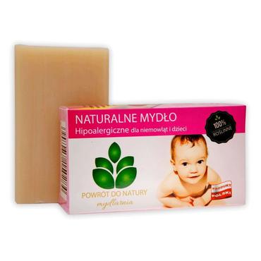 Mydlarnia Powrót do Natury -  Mydlarnia Powrót do Natury Roślinne mydło hipoalergiczne dla niemowląt i dzieci (100% naturalne) 100 g