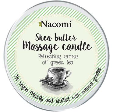 Nacomi -  Nacomi Shea butter Massage candle Masło do ciała w świecy o zapachu zielonej herbaty