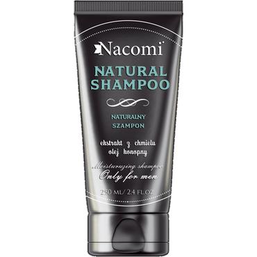 Nacomi -  Nacomi Natural Shampoo Szampon do włosów z ekstraktem z chmielu i olejem konopnym