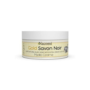 Nacomi -  NACOMI Złote Czarne Mydło z oliwą z oliwek, 125g 
