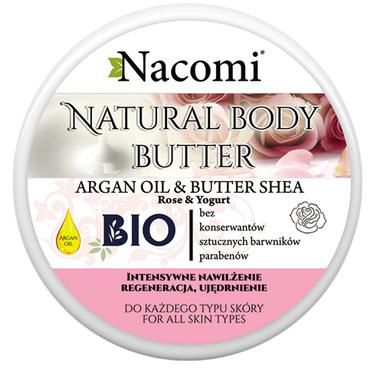 Nacomi -  Masło shea o zapachu róża z jogurtem