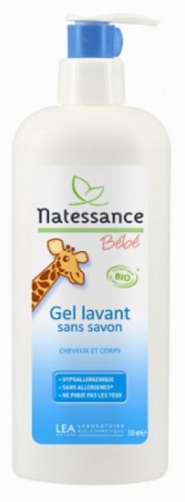 Natessance Bebe Bio -  Biożel do mycia włosów i ciała Natessance bébé