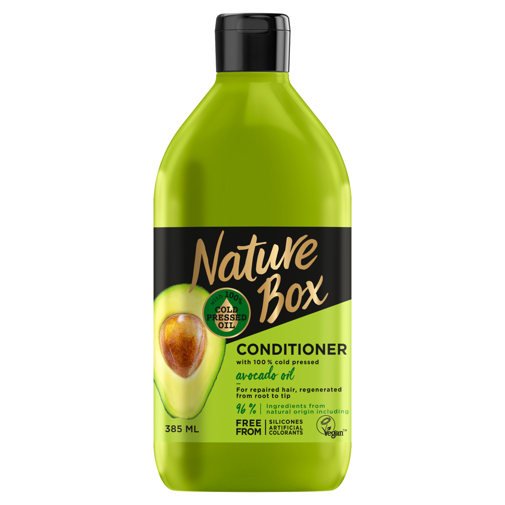 Nature Box -  NATURE BOX AVOCADO odżywka do włosów z olejem z awokado, 385 ml