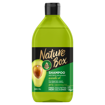 Nature Box -  NATURE BOX AWOKADO szampon do włosów z olejem awokado, 385 ml