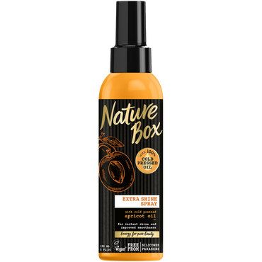Nature Box -  NATURE BOX EXTRA SHINE SPRAY spray do włosów z olejem z moreli, 150 ml