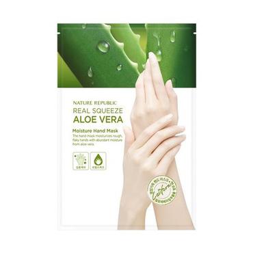 Nature Republic -  Nature Republic Real Squeeze Aloe Vera Moisture Hand Mask 16 ml
