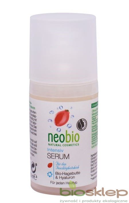 Neobio -  Serum Intensywne z Dziką Różą i Kwasem Hialuronowym EKO