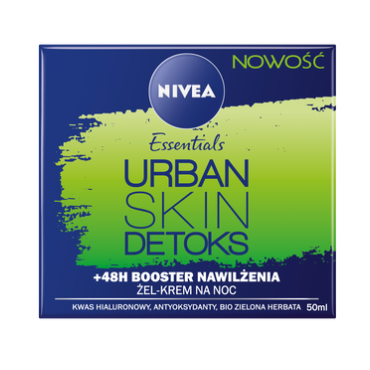 Nivea -   Nivea Essentials Urban Skin Detox nawilżająco-regenerujący żel-krem do twarzy na noc