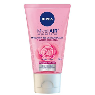 Nivea -  Nivea MicellAir Skin Breathe Micelarny żel oczyszczający z wodą różaną Wszystkie typy cery