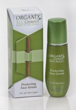 Organix Cosmetix -  Organiczne przeciwzmarszczkowe ochronne serum do twarzy Organix Cosmetix 