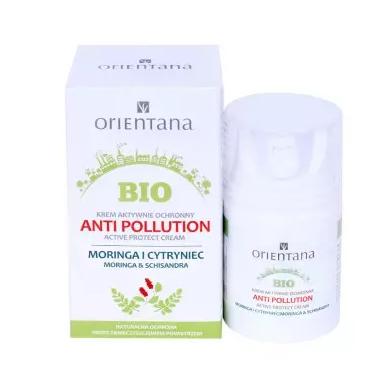 ORIENTANA -  Orientana Bio Krem Aktywnie Ochronny Anti pollution - Moringa i Cytryniec, 50 ml 