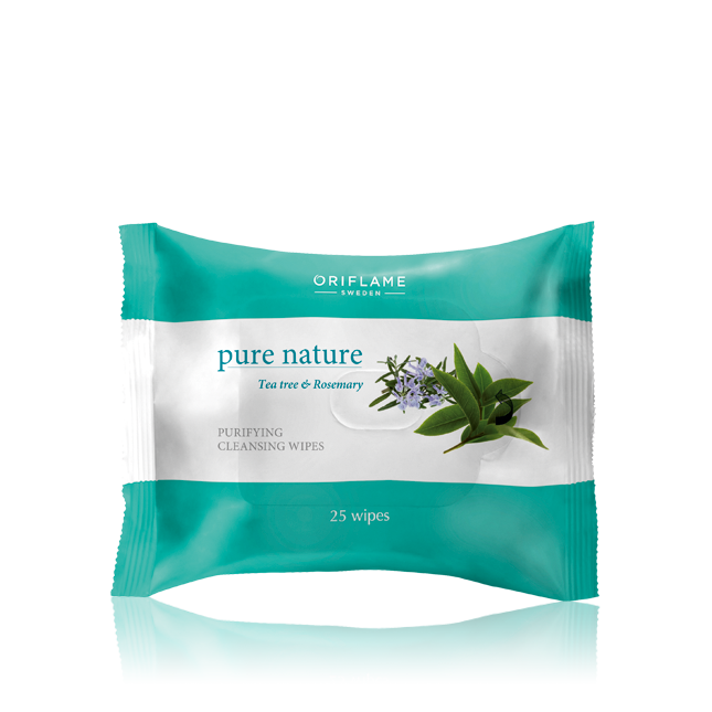 Oriflame -  Pure Nature Tea Tree & Rosemary Purifying Cleansing Wipes