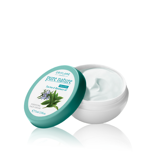 Oriflame -  Pure Nature Organic Tea Tree and Rosemary Oil Purifying Face Cream
