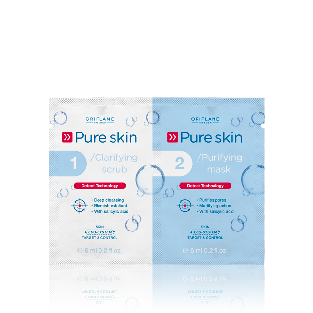 Oriflame -  Pure Skin 1 Clarifying Scrub 2 Purifying Mask