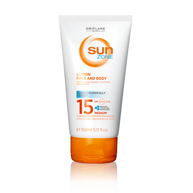 Oriflame -  Sun Zone Lotion Face and Body SPF 15 Medium