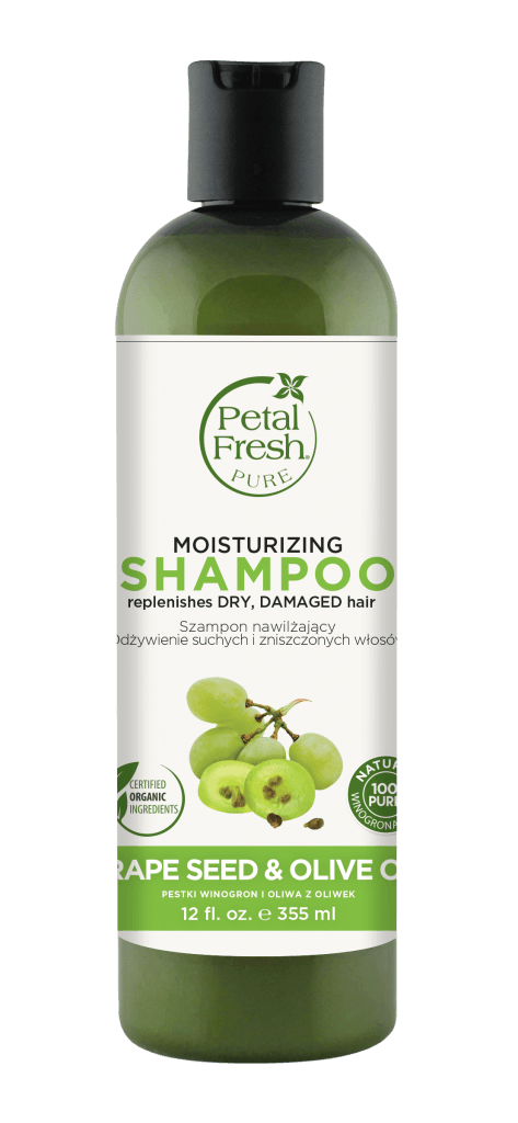 PETAL FRESH PURE -  PETAL FRESH PURE nawilżający szampon do włosów Pestki winogron i Oliwa z oliwek 355 ml