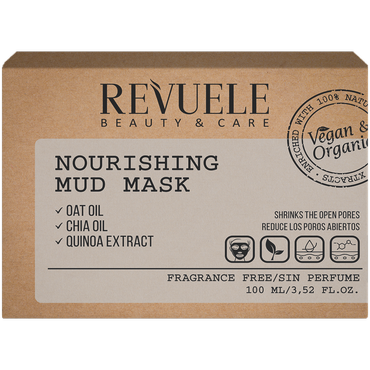 REVUELE -  REVUELE VEGAN&ORGANIC maska błotna do twarzy, 100 ml