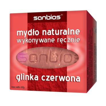 sanbios -  Sanbios Mydło naturalne glinka czerwona