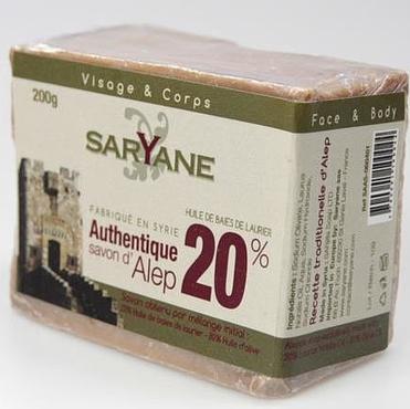 SARYANE -  SARYANE Mydło z Aleppo 20% oleju laurowego - 200g