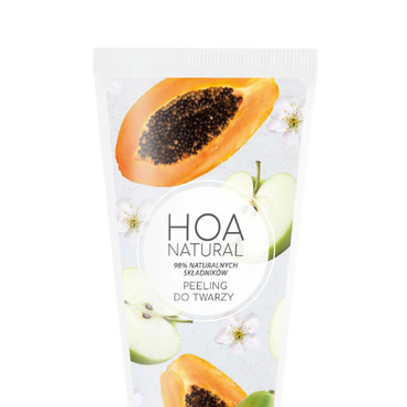 Hoa Natural -  HOA Natural Peeling do twarzy 2w1 enzymatyczny i mechaniczny jabłko-papaja