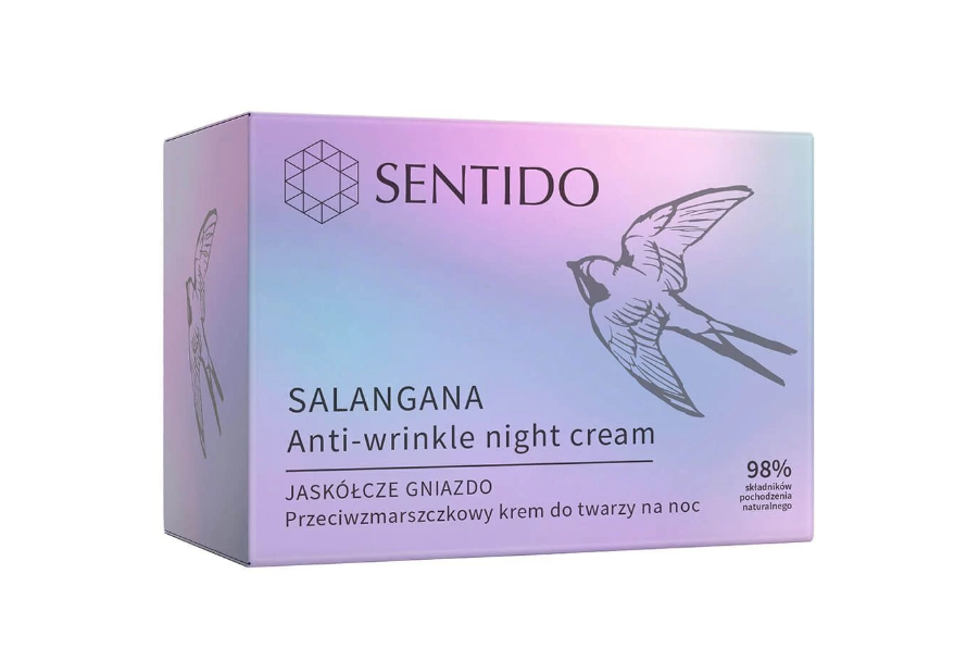 Sentido -  SENTIDO Przeciwzmarszczkowy krem na noc jaskółcze gniazdo