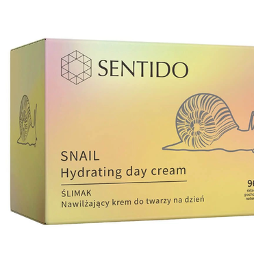 Sentido -  SENTIDO Nawilżający krem do twarzy na dzień ślimak