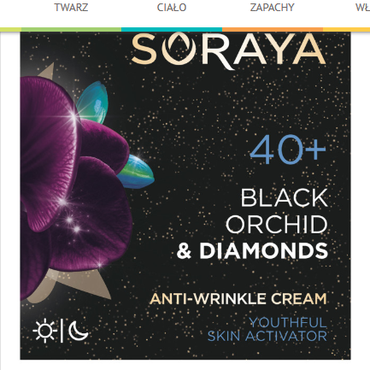 Soraya -  Soraya Black Orchid & Diamonds Krem przeciwzmarszczkowy 40+ Dzień/Noc 50ml