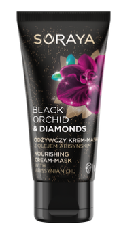 Soraya -  Soraya Black Orchid & Diamonds Odżywczy krem-maska z olejem abisyńskim na noc 50ml