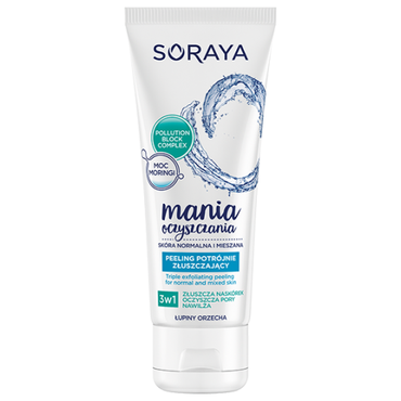 Soraya -  Soraya Mania oczyszczania Skóra normalna i mieszana Peeling potrójnie złuszczający 3w1