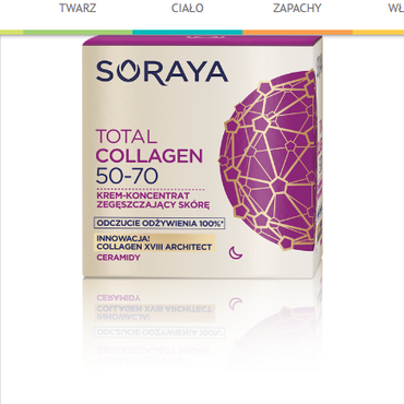 Soraya -  Soraya Total Collagen 50-70 Krem-koncentrat zagęszczający skórę 50ml