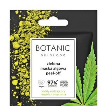 Botanic Skin Food -  Botanic Skin Food, Zielona maska algowa peel-off `Cannabis, spirulina i chlorella`