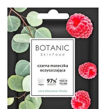 Botanic Skin Food -  Botanic Skin Food Czarna maseczka oczyszczająca Maliny Węgiel aktywny Eukaliptus