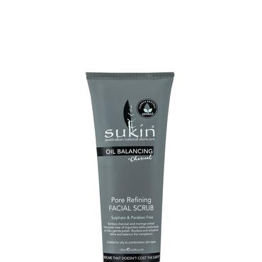 Sukin -  Sukin OIL BALANCING Oczyszczający scrub do twarzy z aktywnym węglem