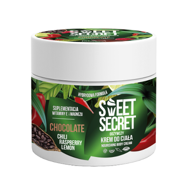Sweet Secret -  SWEET SECRET Odżywczy krem hybrydowy do ciała CZEKOLADA Z CHILI I OWOCAMI