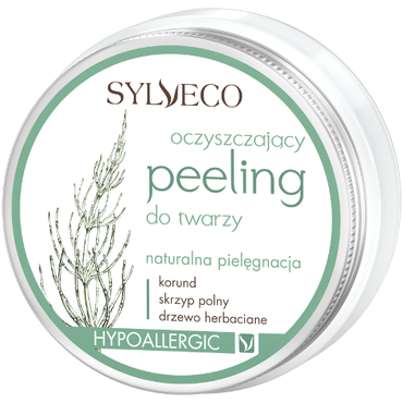 SYLVECO -  Sylveco, Oczyszczający peeling do twarzy Korund Skrzyp polny Drzewo herbaciane